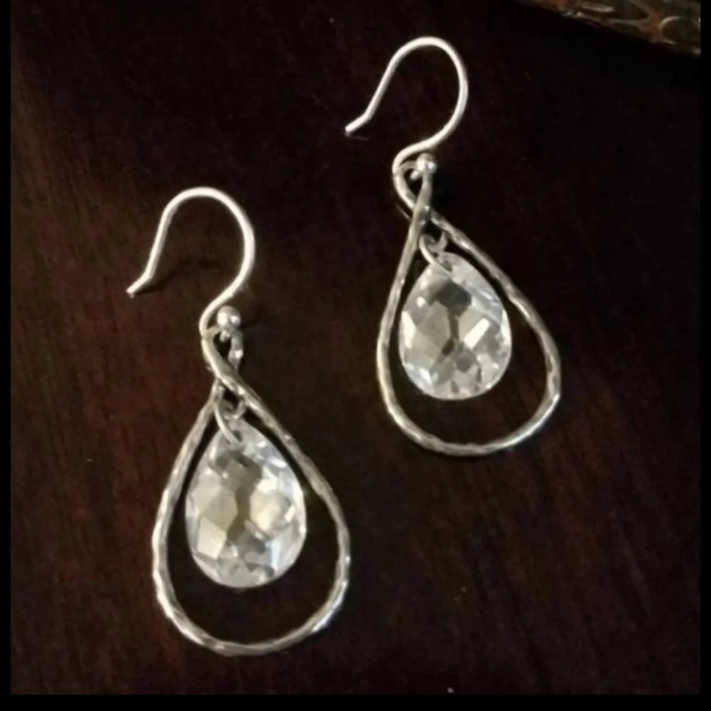 Silpada Sterling Silver & Cubic Zirconia Earrings